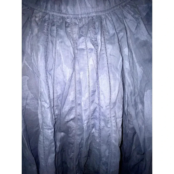 Roller Rabbit Womens Long Sleeve Off The Shoulder Embroidered Blouse - Picture 3 of 5